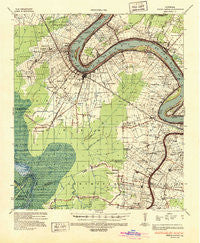 White Castle Louisiana Historical topographic map, 1:62500 scale, 15 X 15 Minute, Year 1936