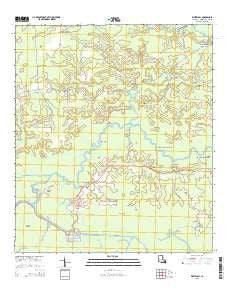Whitehall Louisiana Current topographic map, 1:24000 scale, 7.5 X 7.5 Minute, Year 2015