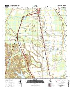 Woodworth East Louisiana Current topographic map, 1:24000 scale, 7.5 X 7.5 Minute, Year 2015