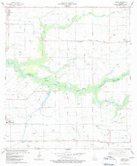 Wright Louisiana Historical topographic map, 1:24000 scale, 7.5 X 7.5 Minute, Year 1983