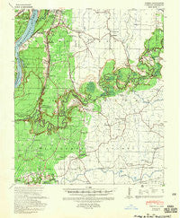 Yokena Mississippi Historical topographic map, 1:62500 scale, 15 X 15 Minute, Year 1939