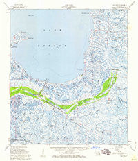 Yscloskey Louisiana Historical topographic map, 1:62500 scale, 15 X 15 Minute, Year 1957