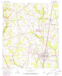 Zachary Louisiana Historical topographic map, 1:24000 scale, 7.5 X 7.5 Minute, Year 1963