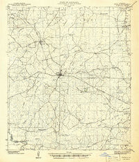 Zwolle Louisiana Historical topographic map, 1:62500 scale, 15 X 15 Minute, Year 1941