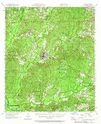 Zwolle Louisiana Historical topographic map, 1:62500 scale, 15 X 15 Minute, Year 1957