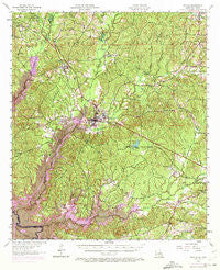 Zwolle Louisiana Historical topographic map, 1:62500 scale, 15 X 15 Minute, Year 1957