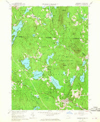 Ashburnham Massachusetts Historical topographic map, 1:24000 scale, 7.5 X 7.5 Minute, Year 1965