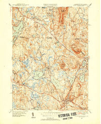 Ashburnham Massachusetts Historical topographic map, 1:31680 scale, 7.5 X 7.5 Minute, Year 1950