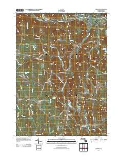 Ashfield Massachusetts Historical topographic map, 1:24000 scale, 7.5 X 7.5 Minute, Year 2012