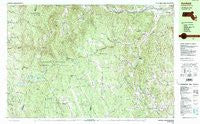 Ashfield Massachusetts Historical topographic map, 1:25000 scale, 7.5 X 15 Minute, Year 1990