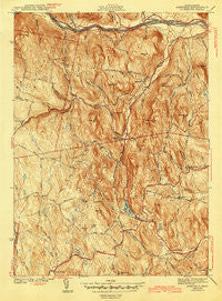 Ashfield Massachusetts Historical topographic map, 1:31680 scale, 7.5 X 7.5 Minute, Year 1943