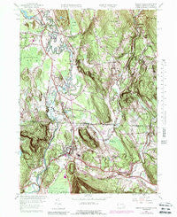 Ashley Falls Massachusetts Historical topographic map, 1:24000 scale, 7.5 X 7.5 Minute, Year 1958