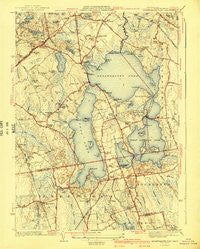 Assawompset Pond Massachusetts Historical topographic map, 1:31680 scale, 7.5 X 7.5 Minute, Year 1941