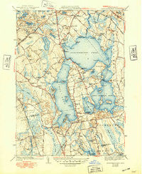 Assawompset Pond Massachusetts Historical topographic map, 1:31680 scale, 7.5 X 7.5 Minute, Year 1941