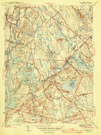 Assonet Massachusetts Historical topographic map, 1:31680 scale, 7.5 X 7.5 Minute, Year 1943