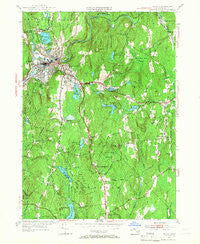 Athol Massachusetts Historical topographic map, 1:24000 scale, 7.5 X 7.5 Minute, Year 1954