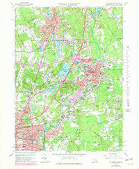 Attleboro Massachusetts Historical topographic map, 1:24000 scale, 7.5 X 7.5 Minute, Year 1964