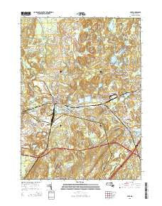 Ayer Massachusetts Current topographic map, 1:24000 scale, 7.5 X 7.5 Minute, Year 2015