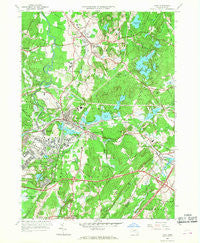 Ayer Massachusetts Historical topographic map, 1:24000 scale, 7.5 X 7.5 Minute, Year 1966