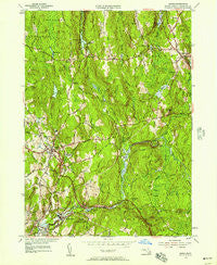 Barre Massachusetts Historical topographic map, 1:24000 scale, 7.5 X 7.5 Minute, Year 1954