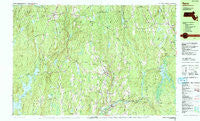 Barre Massachusetts Historical topographic map, 1:25000 scale, 7.5 X 15 Minute, Year 1988
