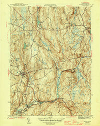 Barre Massachusetts Historical topographic map, 1:31680 scale, 7.5 X 7.5 Minute, Year 1946