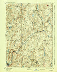 Barre Massachusetts Historical topographic map, 1:62500 scale, 15 X 15 Minute, Year 1894