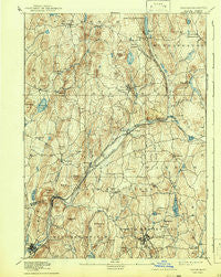 Barre Massachusetts Historical topographic map, 1:62500 scale, 15 X 15 Minute, Year 1894