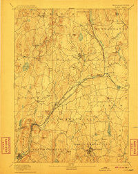 Barre Massachusetts Historical topographic map, 1:62500 scale, 15 X 15 Minute, Year 1894