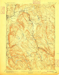 Becket Massachusetts Historical topographic map, 1:62500 scale, 15 X 15 Minute, Year 1897