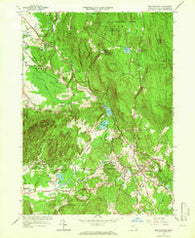 Belchertown Massachusetts Historical topographic map, 1:24000 scale, 7.5 X 7.5 Minute, Year 1964