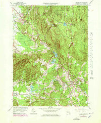 Belchertown Massachusetts Historical topographic map, 1:25000 scale, 7.5 X 7.5 Minute, Year 1964