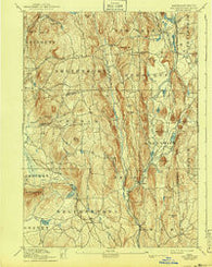 Belchertown Massachusetts Historical topographic map, 1:62500 scale, 15 X 15 Minute, Year 1893