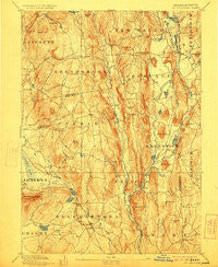 Belchertown Massachusetts Historical topographic map, 1:62500 scale, 15 X 15 Minute, Year 1893