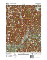 Bernardston Massachusetts Historical topographic map, 1:24000 scale, 7.5 X 7.5 Minute, Year 2012