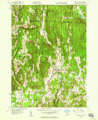 Bernardston Massachusetts Historical topographic map, 1:24000 scale, 7.5 X 7.5 Minute, Year 1945