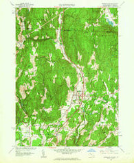Bernardston Massachusetts Historical topographic map, 1:24000 scale, 7.5 X 7.5 Minute, Year 1961