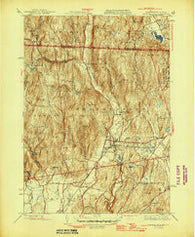 Bernardston Massachusetts Historical topographic map, 1:31680 scale, 7.5 X 7.5 Minute, Year 1946