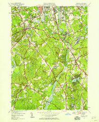 Billerica Massachusetts Historical topographic map, 1:24000 scale, 7.5 X 7.5 Minute, Year 1950