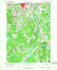 Billerica Massachusetts Historical topographic map, 1:24000 scale, 7.5 X 7.5 Minute, Year 1965