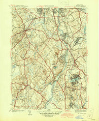 Billerica Massachusetts Historical topographic map, 1:31680 scale, 7.5 X 7.5 Minute, Year 1941
