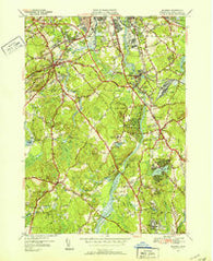 Billerica Massachusetts Historical topographic map, 1:31680 scale, 7.5 X 7.5 Minute, Year 1950