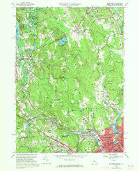 Blackstone Massachusetts Historical topographic map, 1:24000 scale, 7.5 X 7.5 Minute, Year 1969