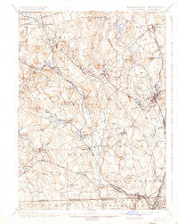 Blackstone Massachusetts Historical topographic map, 1:62500 scale, 15 X 15 Minute, Year 1900
