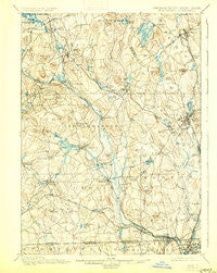 Blackstone Massachusetts Historical topographic map, 1:62500 scale, 15 X 15 Minute, Year 1900