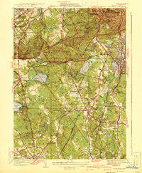 Blue Hills Massachusetts Historical topographic map, 1:31680 scale, 7.5 X 7.5 Minute, Year 1941