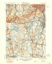 Blue Hills Massachusetts Historical topographic map, 1:31680 scale, 7.5 X 7.5 Minute, Year 1941