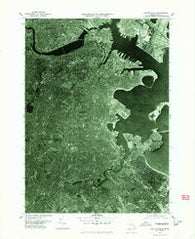 Boston South Massachusetts Historical topographic map, 1:25000 scale, 7.5 X 7.5 Minute, Year 1977