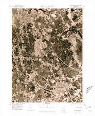 Bridgewater Massachusetts Historical topographic map, 1:25000 scale, 7.5 X 7.5 Minute, Year 1977