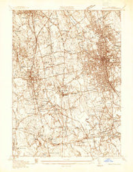 Brockton Massachusetts Historical topographic map, 1:24000 scale, 7.5 X 7.5 Minute, Year 1936